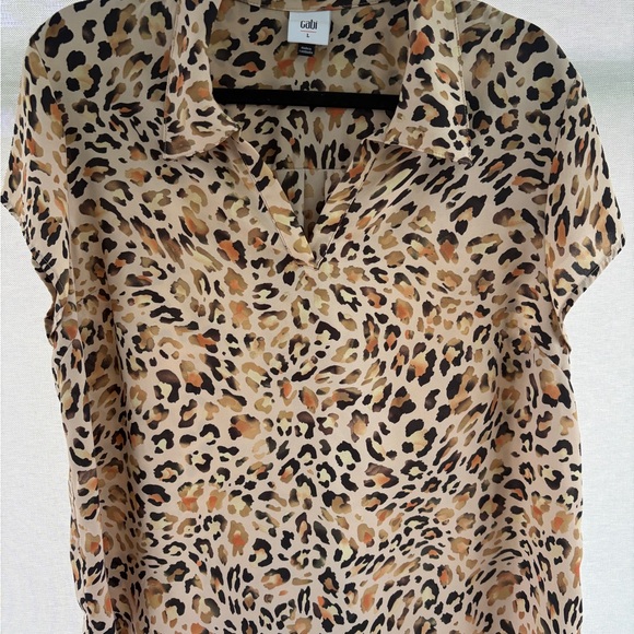 CAbi Tops - Cabi Lynx Leopard Print Women's Top - Multicolor